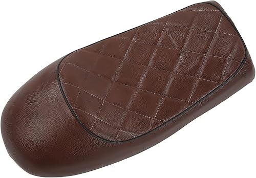 Miniatura 9 de Qiilu Asiento retro para motocicleta Cafe Racer, cojín de asiento de motocicleta, forma de joroba, reemplazo vintage para CB125 CB175 CB200 CB350