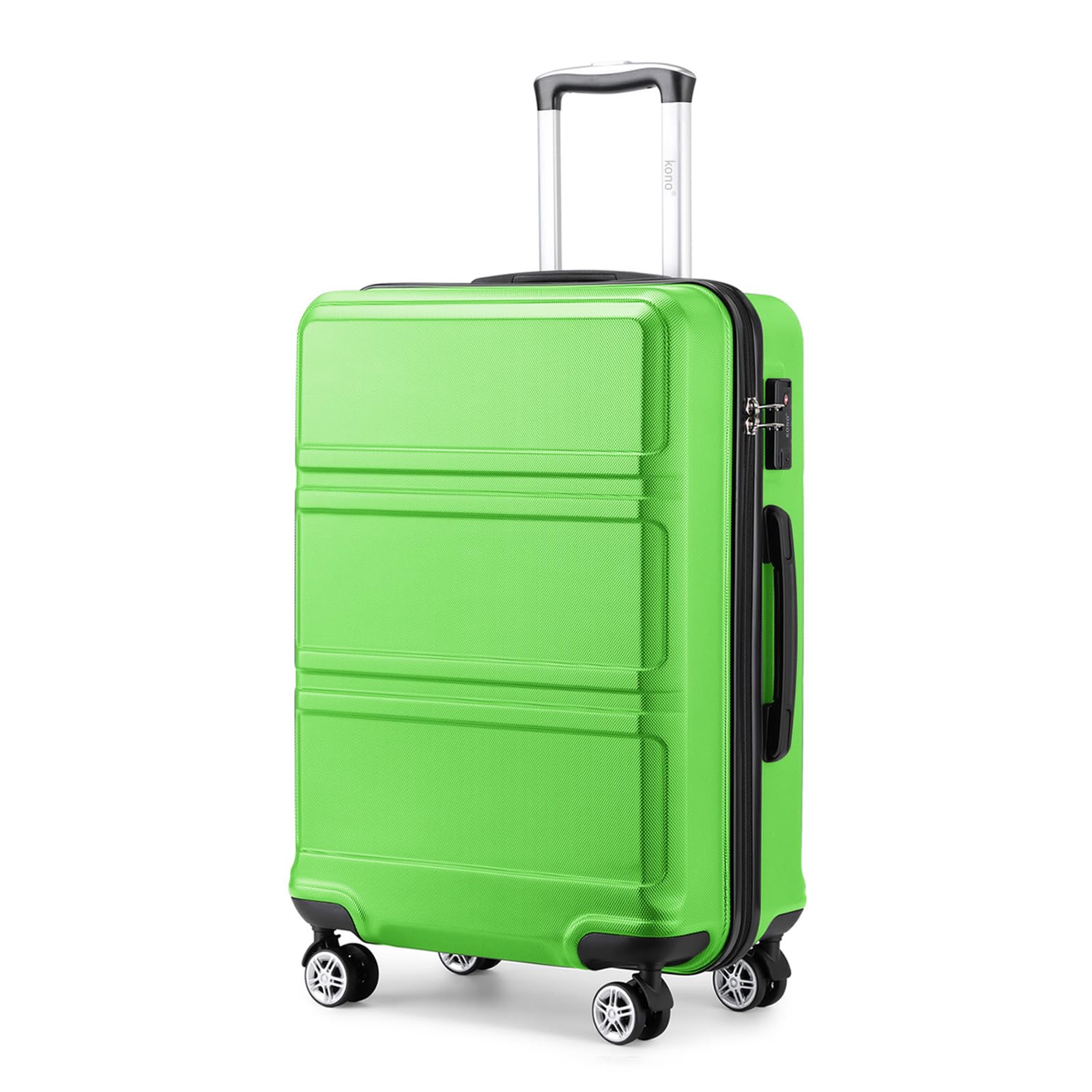 KONO Koffer Hartschalenkoffer, ABS+PC Trolley mit TSA Schloss, 360° Leisen Rollen,Klein/Mittelgroß/Groß/Großer Reisekoffer für Langreisen-und Kurz,S/M/L/XL/XXL
