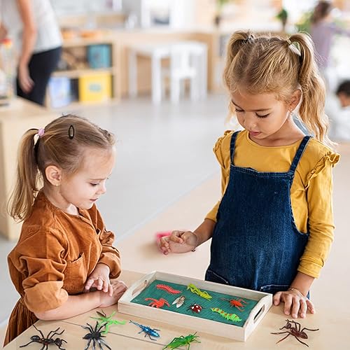 Miniatura 7 de FINGOOO Paquete de 39 insectos e insectos para niños, varios juguetes de insectos de plástico falsos, recuerdos educativos para fiestas