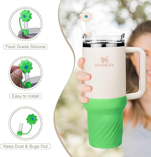 Miniatura 3 de Botas de silicona para Stanley Cup de 40 onzas, fundas adecuadas para vaso Stanley de 40 onzas con asa, funda protectora de copa para Stanley con