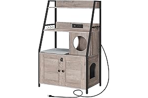 Mid-Century Modern Litter Box Enclosure for Cats