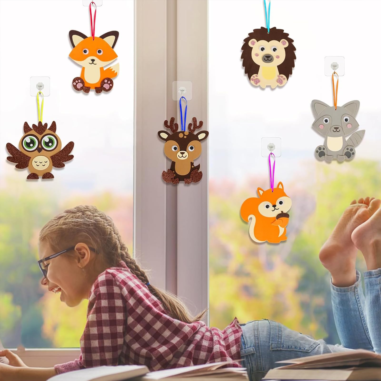 Kit Animali Autunnali Per Bambini - 12 Pezzi Creativi Fai Da Te Con Scoiattoli E Gufi
