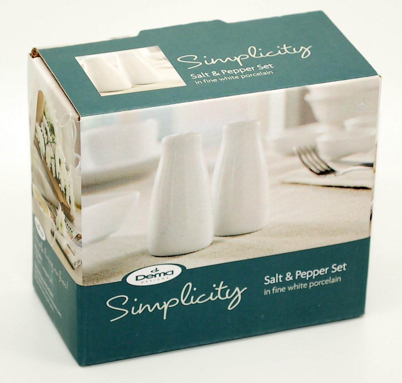 Simplicity Salt & Pepper Pots, Porcelain