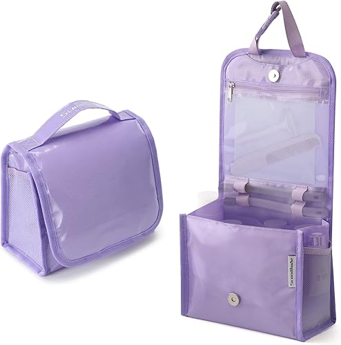 Scandihome Neceser de viaje para mujer, bolsa de cosméticos impermeable con asa multifuncional, bolsa de cosméticos de maquillaje, organizador de