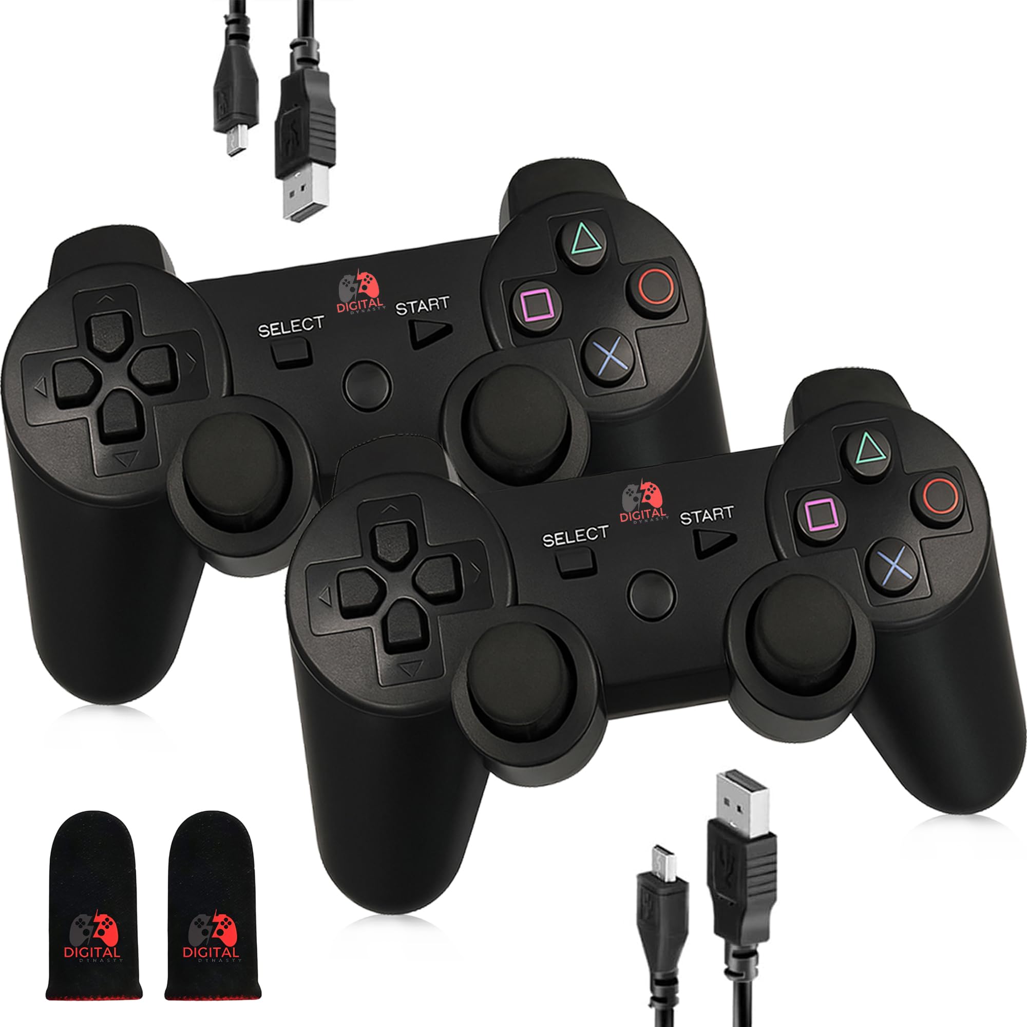 Amazon.com: Digital Dynasty 2 Pack Controller for PS3 - Wireless