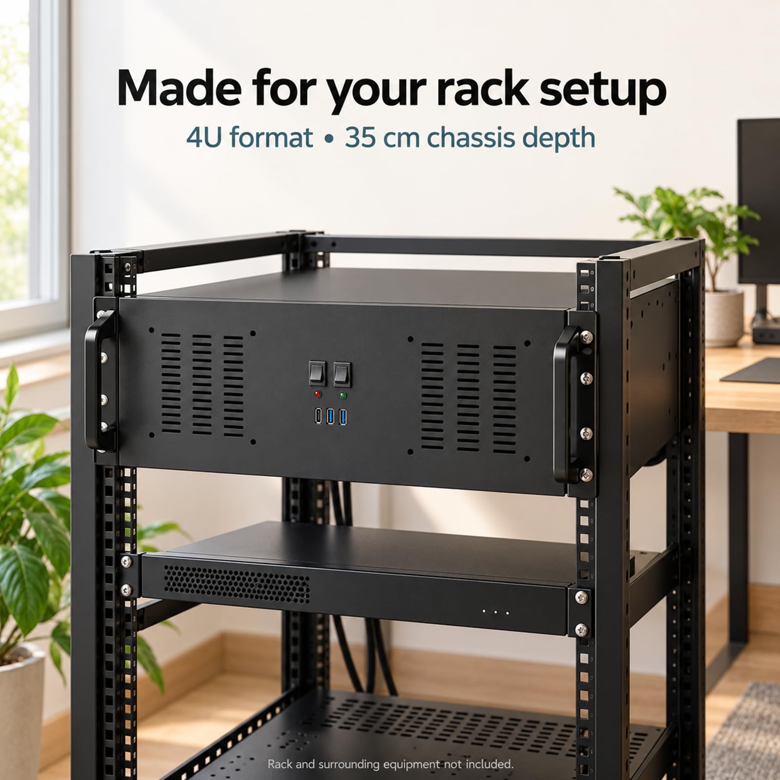 Boîtier serveur 4U, boîtier de montage en rack, boîtier PC pour montage en