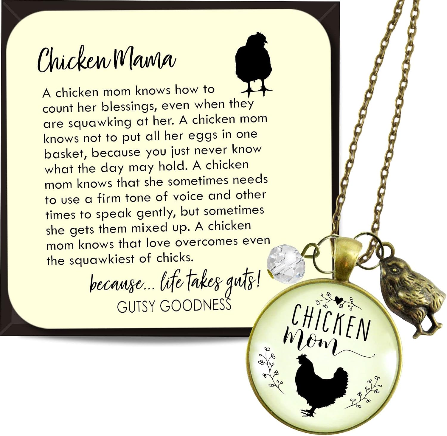Farm Animal Necklaces Goats Chickens Country Chic Handmade Quote Jewelry