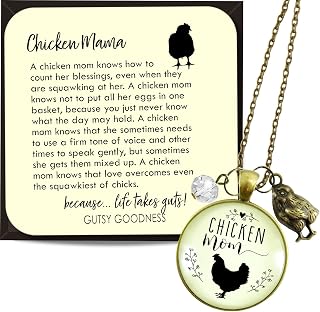 Gutsy Goodness Farm Animal Necklaces Goats Chickens Country Chic Handmade Quote Jewelry