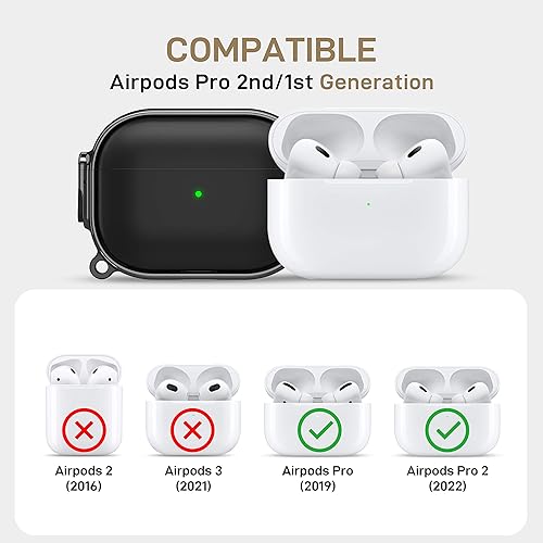 Miniatura 2 de Maxjoy Funda para AirPods Pro de 21 generación con cerradura, bonita funda protectora rígida para AirPods Pro 2, funda protectora para AirPod Pro