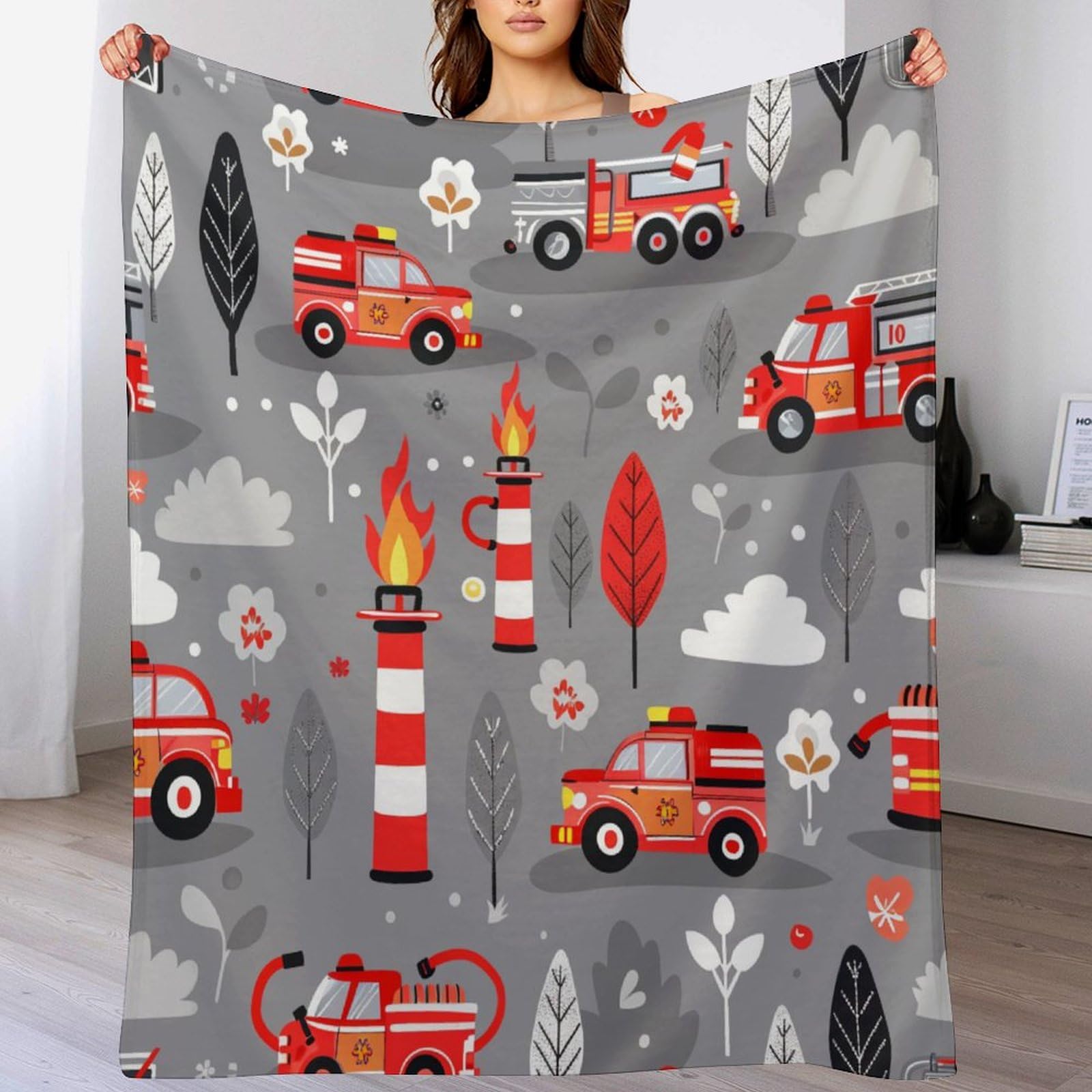 Couverture flanelle voiture pour voyage et camping plaid enfant léger pour les trajets