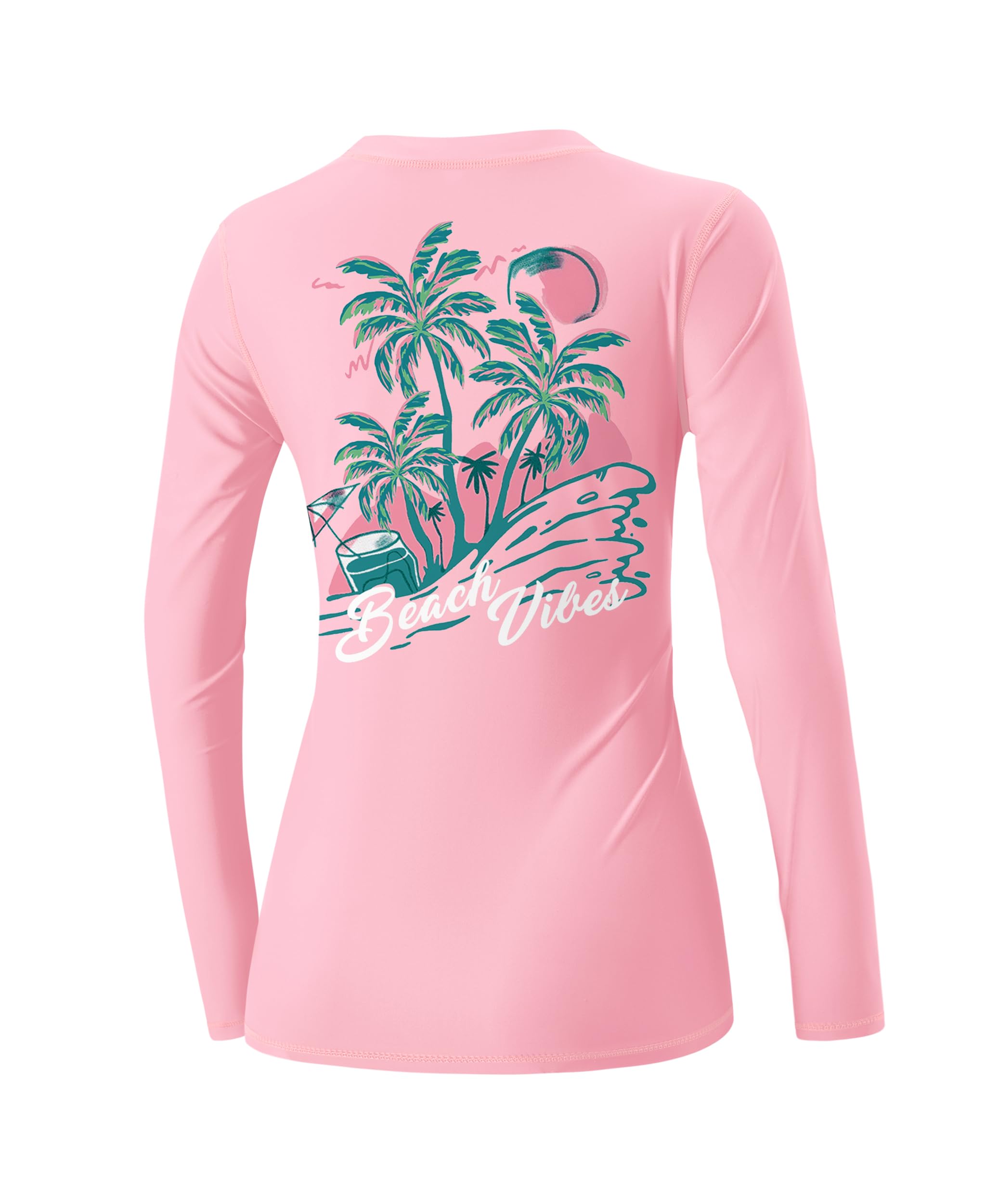 besserbay Women's Rash Guard UPF 50+ Long Sleeve Sun Protection UV Shirts for Hiking Swimming Fishing-picture-47