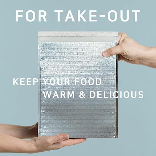 Miniatura 2 de Bolsa de almuerzo aislada reutilizable para enfriar y térmicas, bolsa enfriadora, caliente y frío, ideal para sándwich, aperitivos, bebidas,