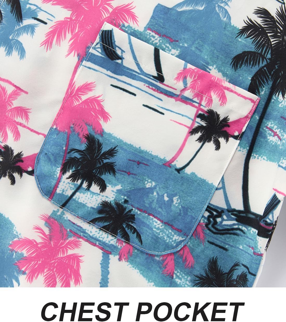 APTRO Men's Hawaiian Shirt Short Sleeve Summer Beach Tropical Button Down Shirt - Image 5