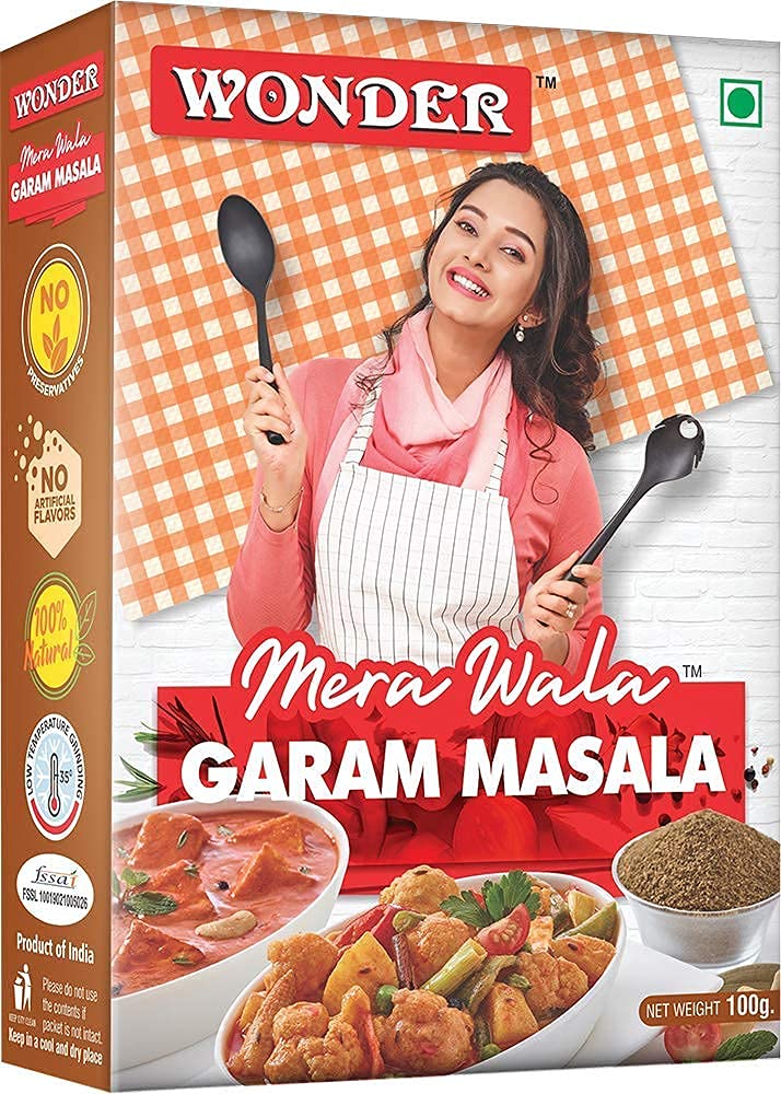 Wonder Mera Wala Garam Masala Powder (100 GRAM) | For Delicious & Flavourful Cooking | No Artificial Flavour Added | Aromatic Blended Spices