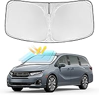 Vista 118 de Parasol de 4 capas para parabrisas, ajuste personalizado, tela 240T, parasol retráctil que bloquea los rayos ultravioletas, accesorios para automóvil