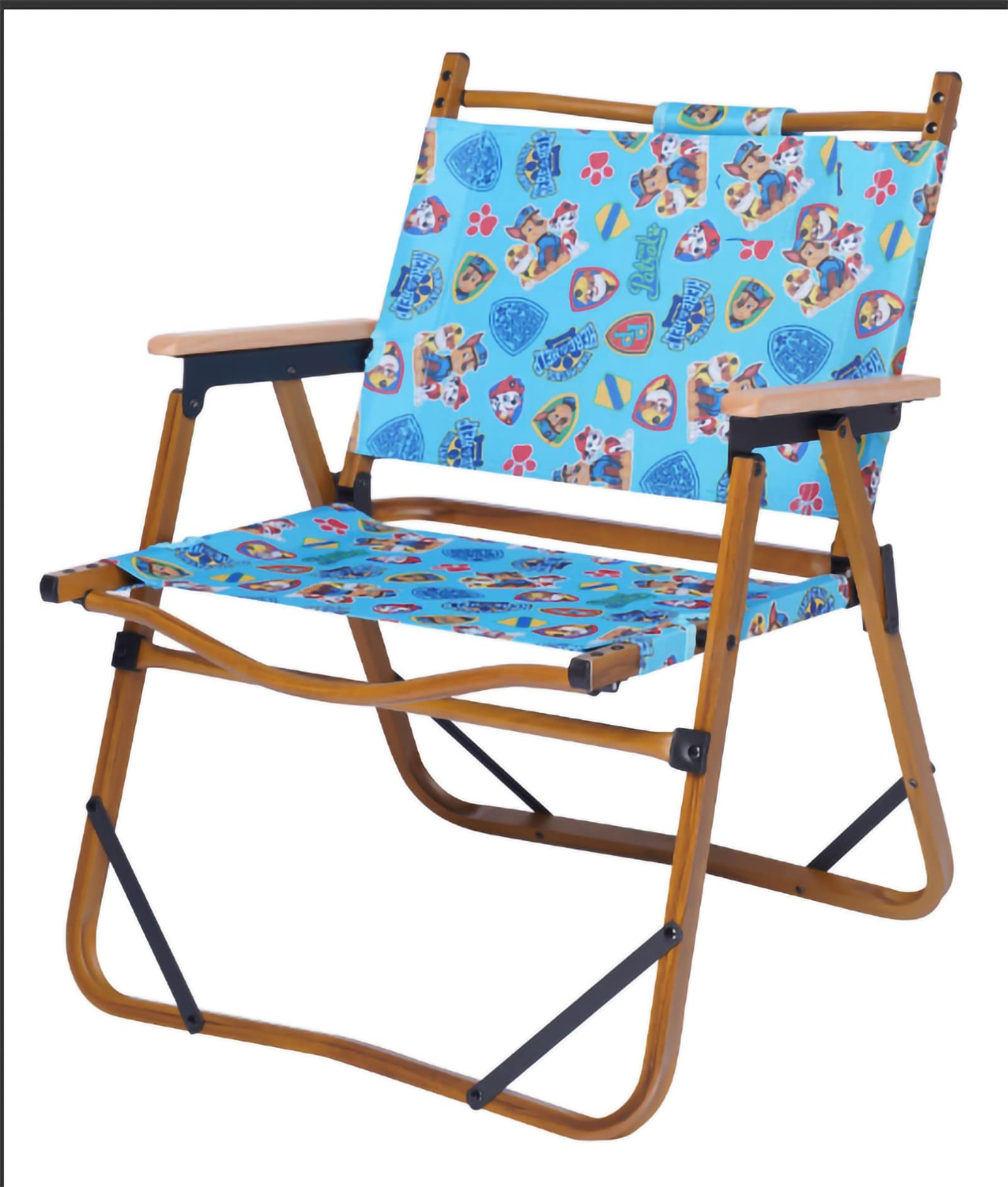 FFZWMX Outdoor Chairs Camping Folding Chair Heavy Duty Steel Frame Support Collapsible Padded Arm Chair for Outdoor Camping Garden Lawn Wangwang Team