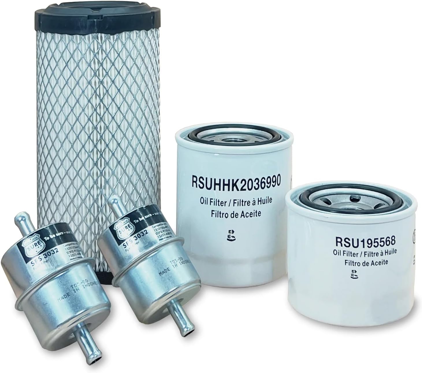 HERO Maintenance Filter Kit For Kubota BX2680 Tractor Filters Compatible With OEM K285182320 HH15032094 1258143012 HHK2036990