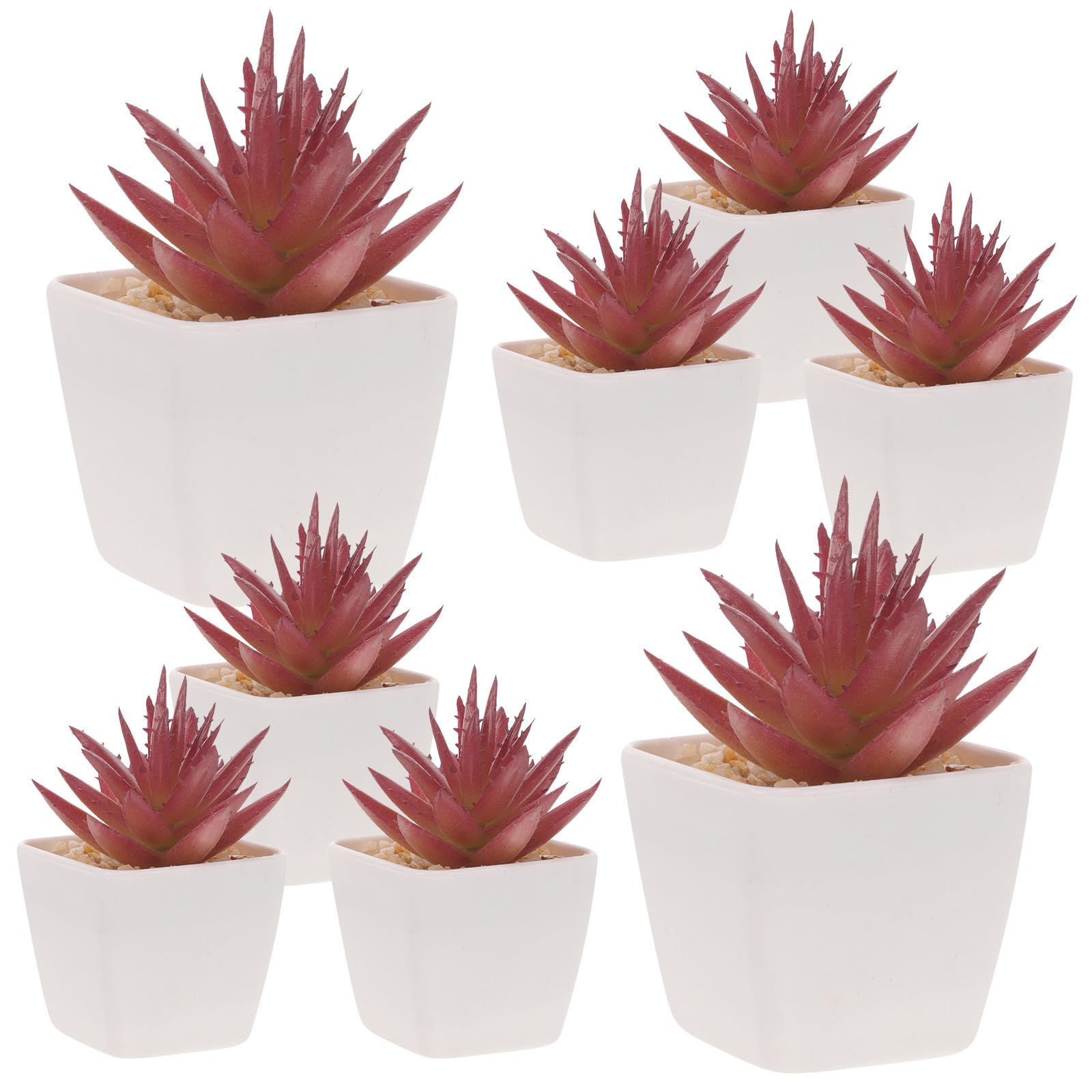 Figuras de cactus Zerodeko miniaturas decorativas de plástico para espacios pequeños y maquetas