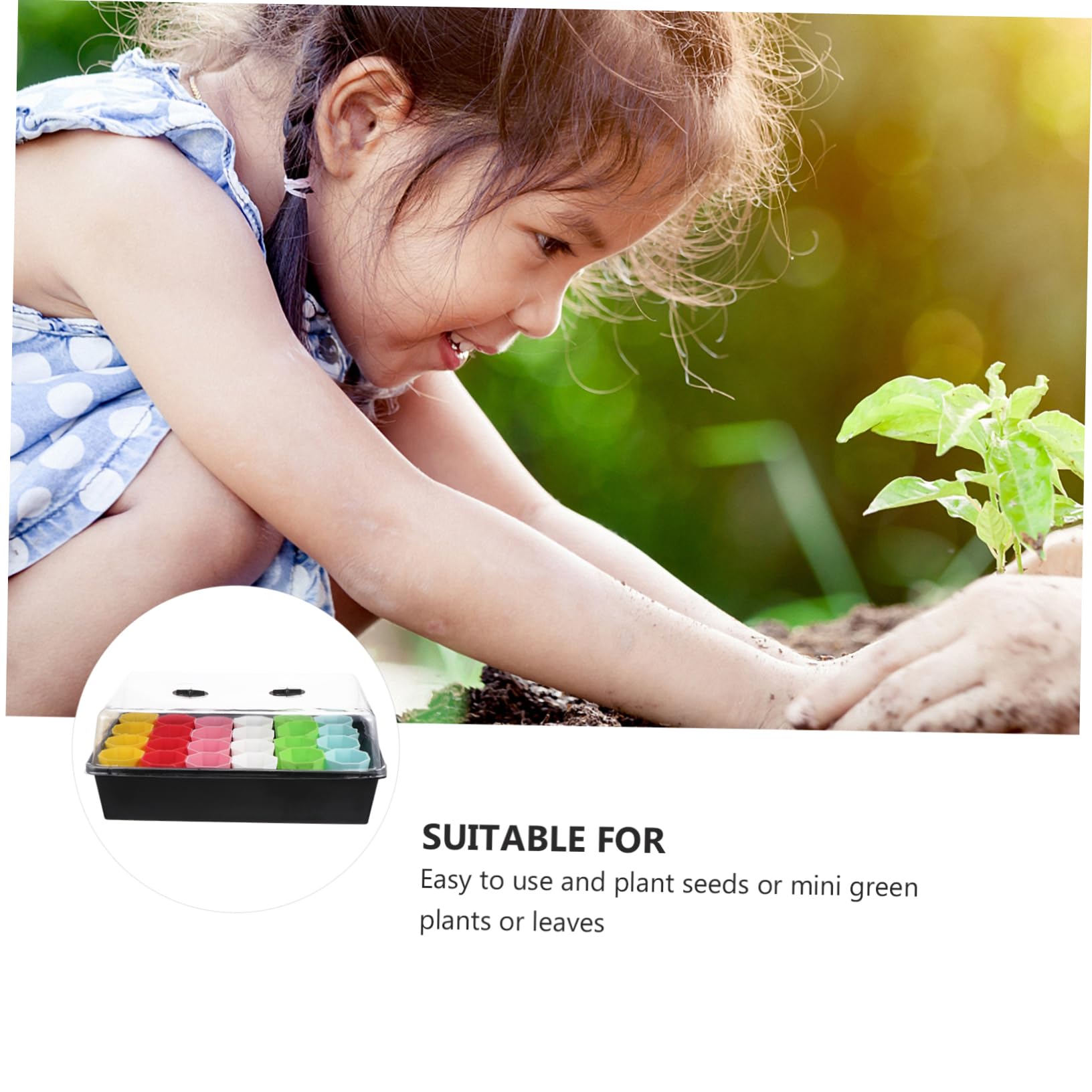 TOYANDONA Plateau de Propagation pour Plantes avec Pot Inclus pour Culture de Semis et Micro-pousses
