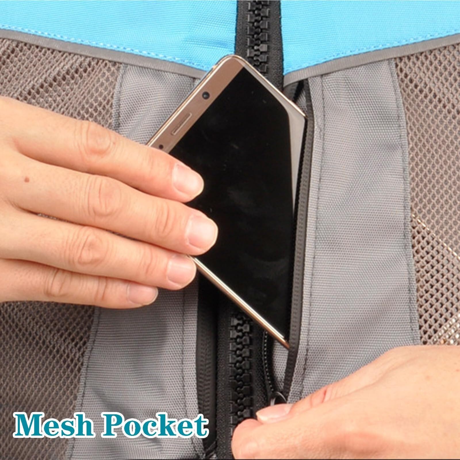 Schwimnweste Unisex Hoher Auftrieb Tragbar Netztaschen Wasserbeutel Verstellbare Passform für Fliegenfischen Paddleboard Surfen Wassersport