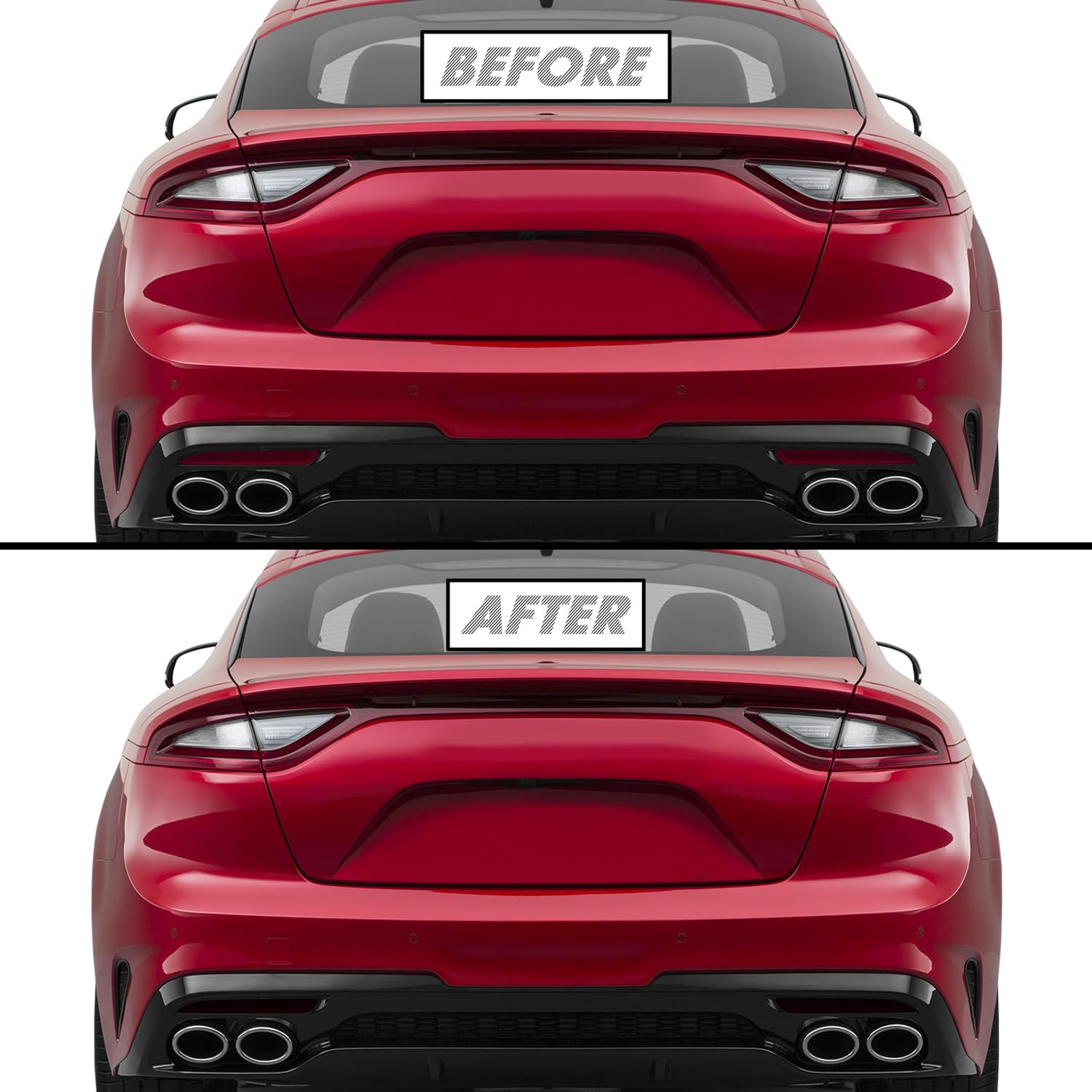 SlickMod PreCut Vinyl Smoke Tint for 2018-2021 Kia Stinger Tail Light (35% Light Smoke, 1. Taillight)