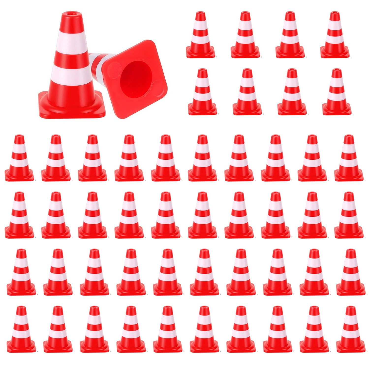 NUOBESTY Lot de 14 mini cônes de signalisation en plastique orange pour la construction, les fêtes à thème, les activités sportives – Bougies coniques orange NUOBESTY Lot de 14 mini cônes de signalisation en plastique orange pour la construction, les fêtes à thème, les activités sportives – Bougies coniques orange