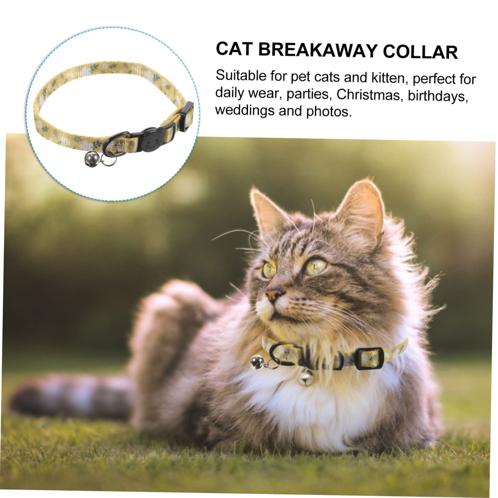 Mipcase 10stücke Katzenhalsband Mit Glocke Niedliches Druckdesign Verstellbar Und Ausbruchsicher Für Kleine Hunde Und Katzen Atmungsaktiv Gemütlich Und Leicht Für Verschiedene Anlässe