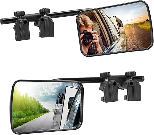 2 Stück Wohnwagen Spiegel Auto, Universal Zusatzspiegel Außen Wohnwagen, 360° Ei