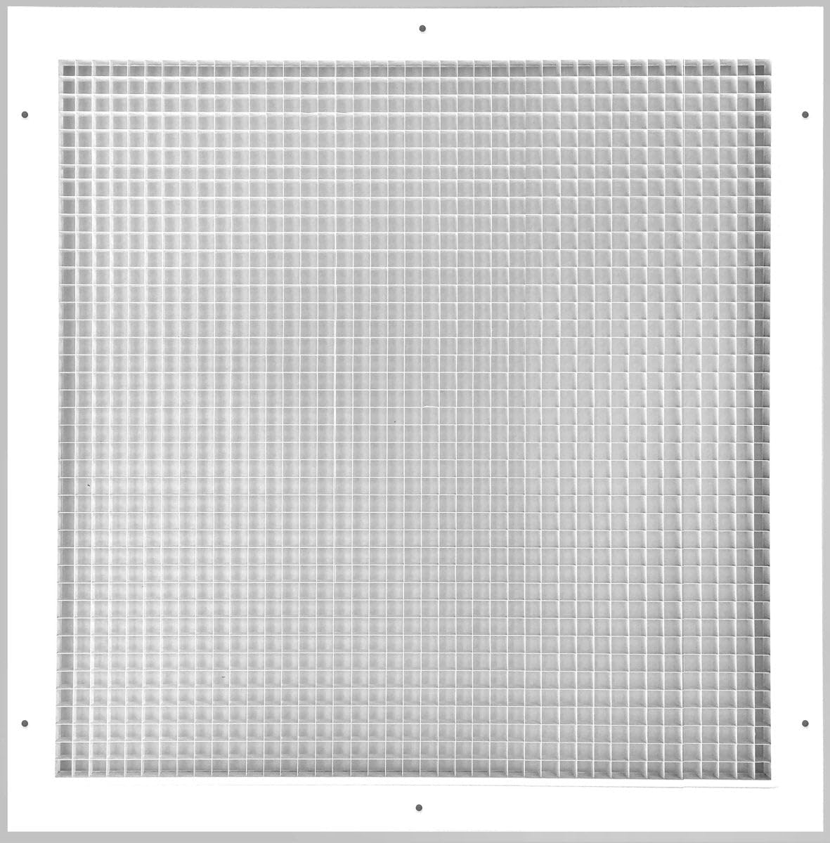 (SIMILAR) HVAC Premium “19 x 19 '' Cube Core Eggcrate Return Air Grille - Aluminum Rust Proof - HVAC Vent Duct Cover - White [Outer Dimensions: 21.5 x 21.5]