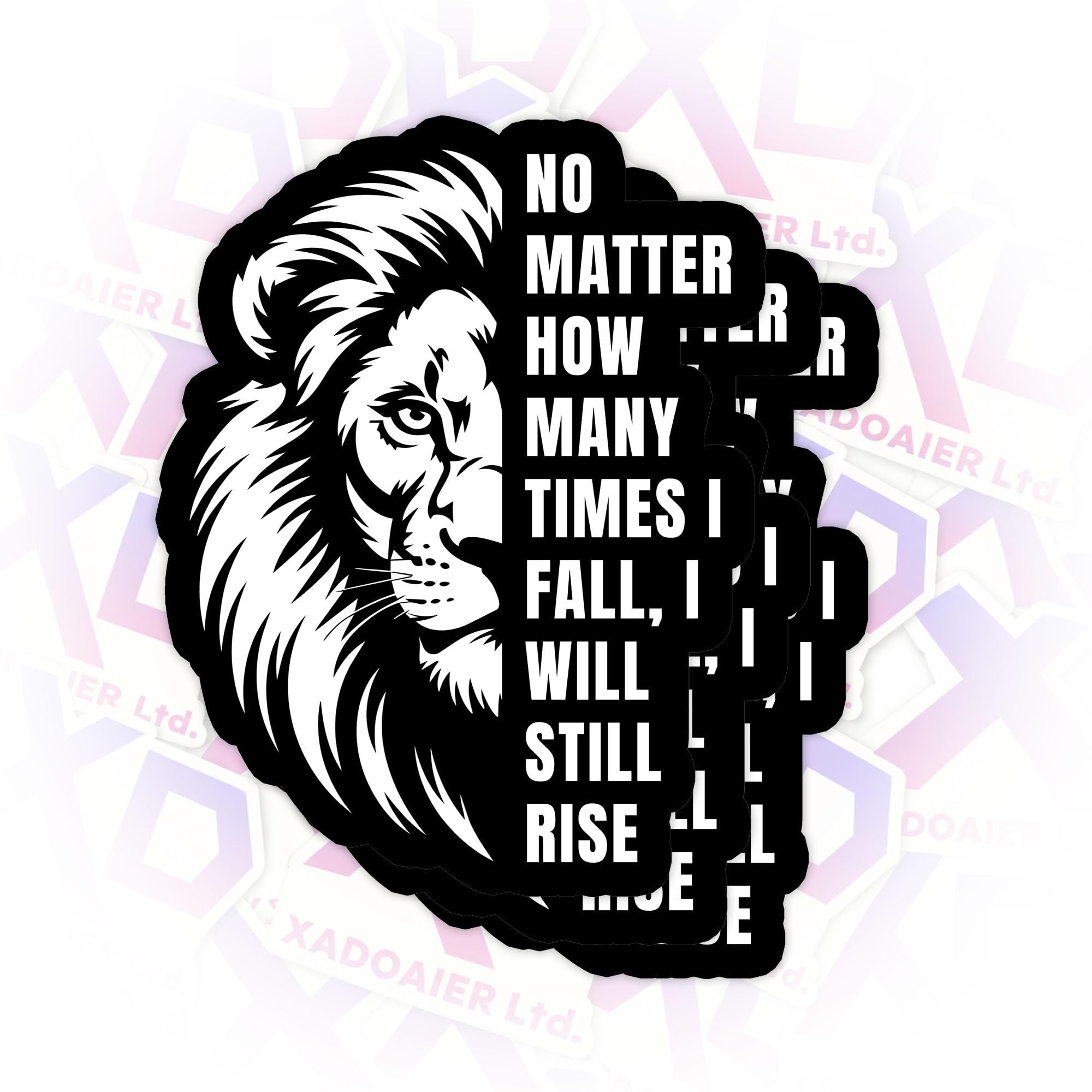 3Pcs No Matter How Many Times I Fall I Will Still Rise Sticker, Funny Motivational Resilience Quote 3 Inch Die-Cut Waterproof Vinyl Decals for Laptop, Tumbler, Water Bottle, Gift for Men Women Kids