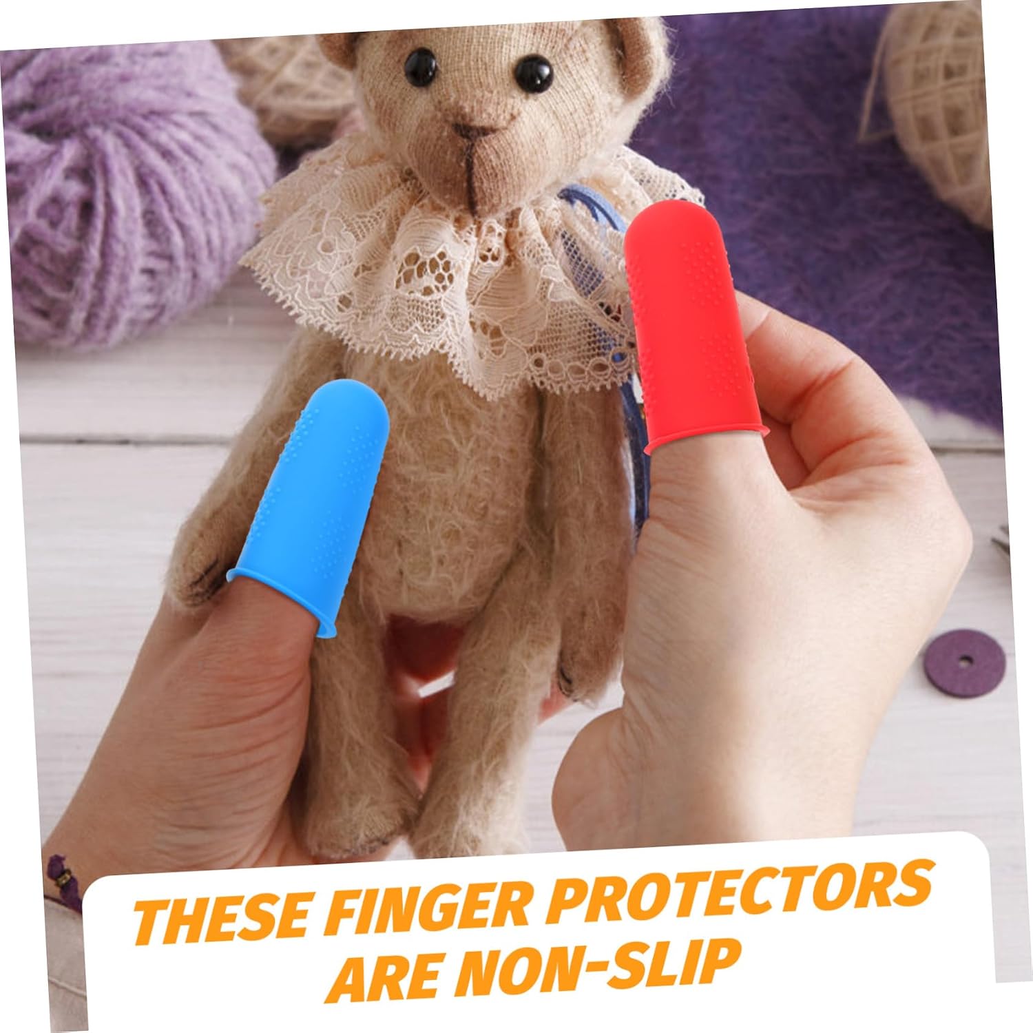 60pcs Wear-Resistant Silicone Finger Protectors for Crafting Sewing and Embroidery Multi-Function Anti-Slip Cover Durable and Comfortable Fingertip Shields