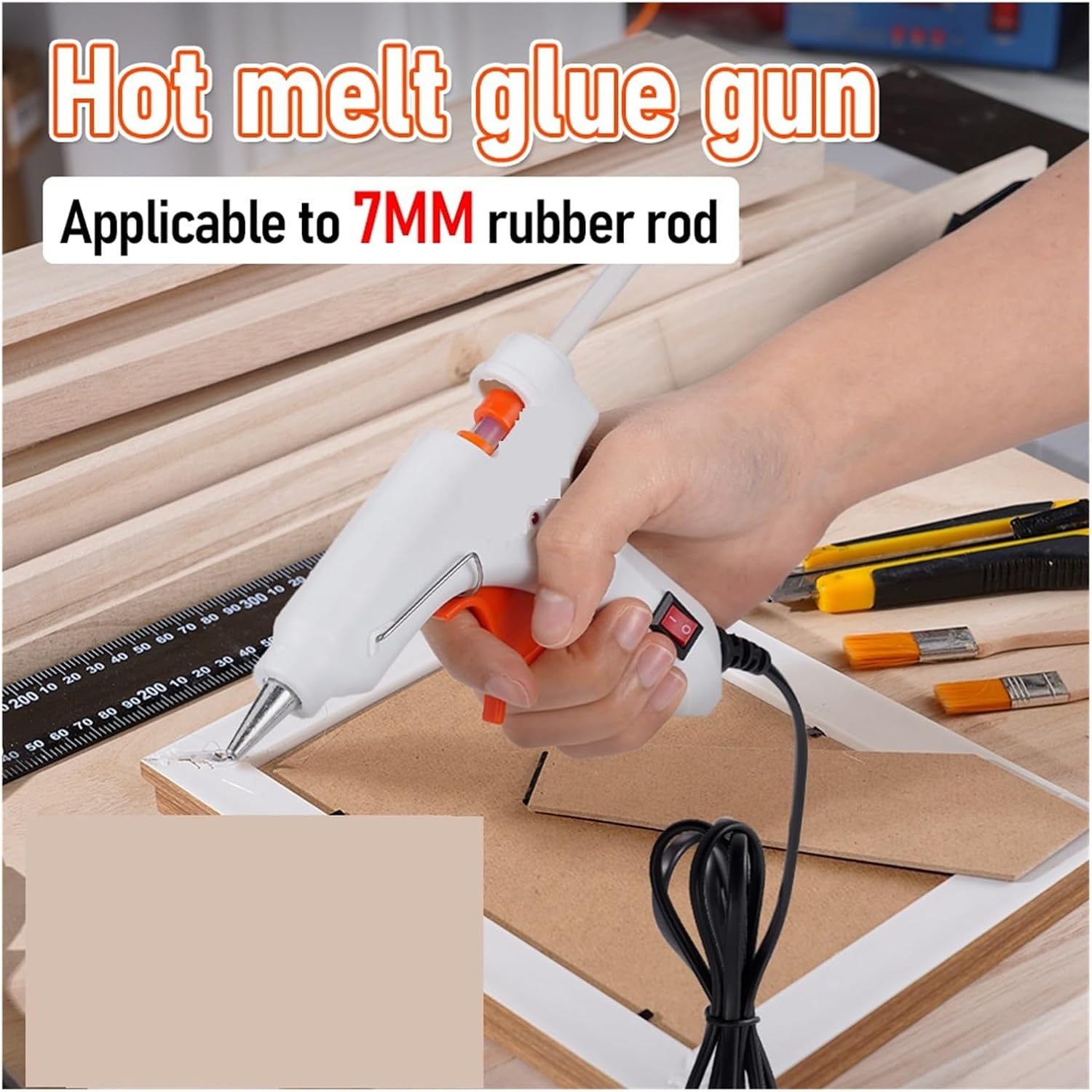 Hot Glue Gun, 20Pcs 20W Hot Melt Glue Gun For 7mm Stick Industrial Mini Guns Thermo Electric Heat Temperature Tool Indusrial Adhesive