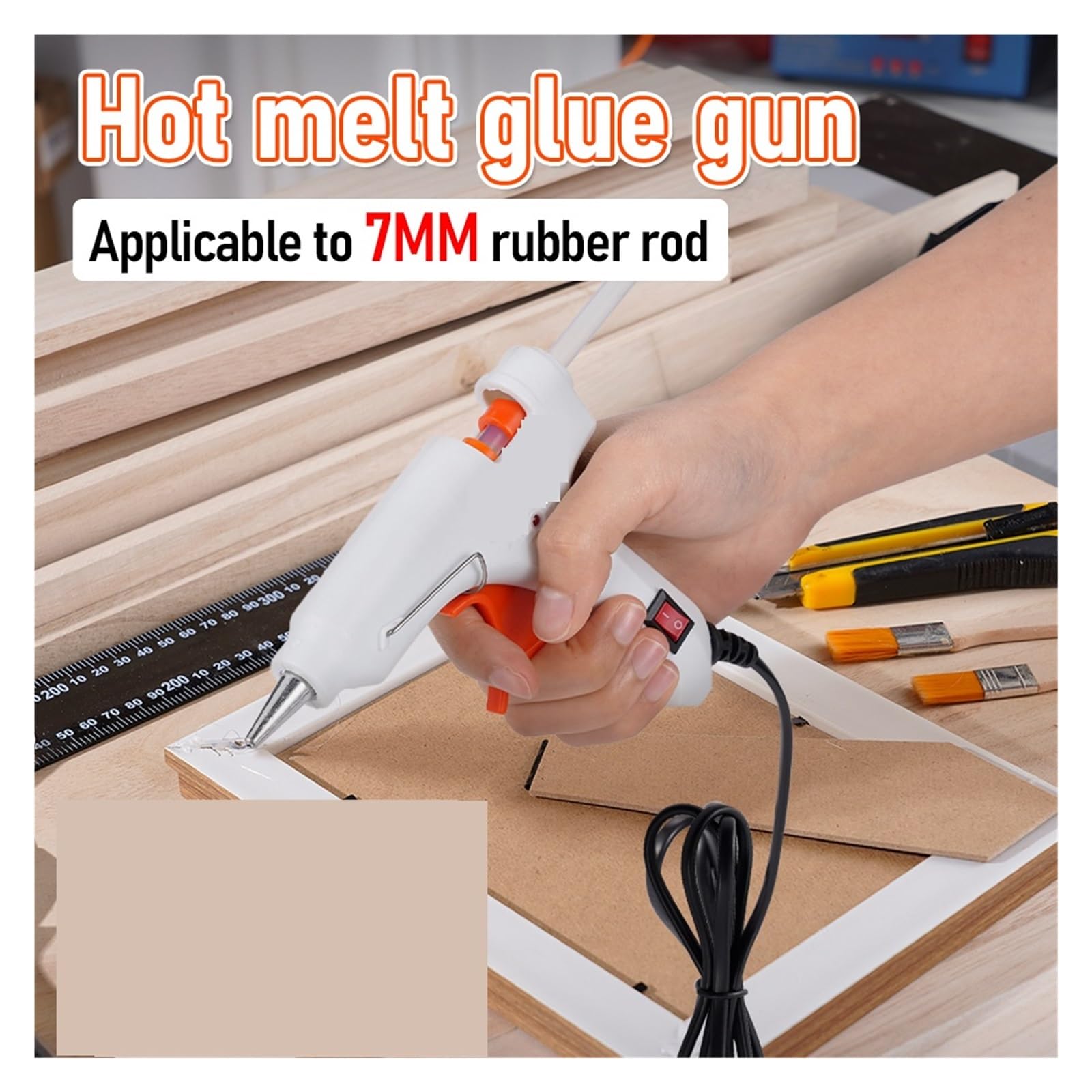 Pistolet do klejenia na gorąco, 20pcs 20 W Hot Mett Glue Pistolet Dla 7 Mm Stick Industrial Mini Buns Thermo Electric Heat Temperatura