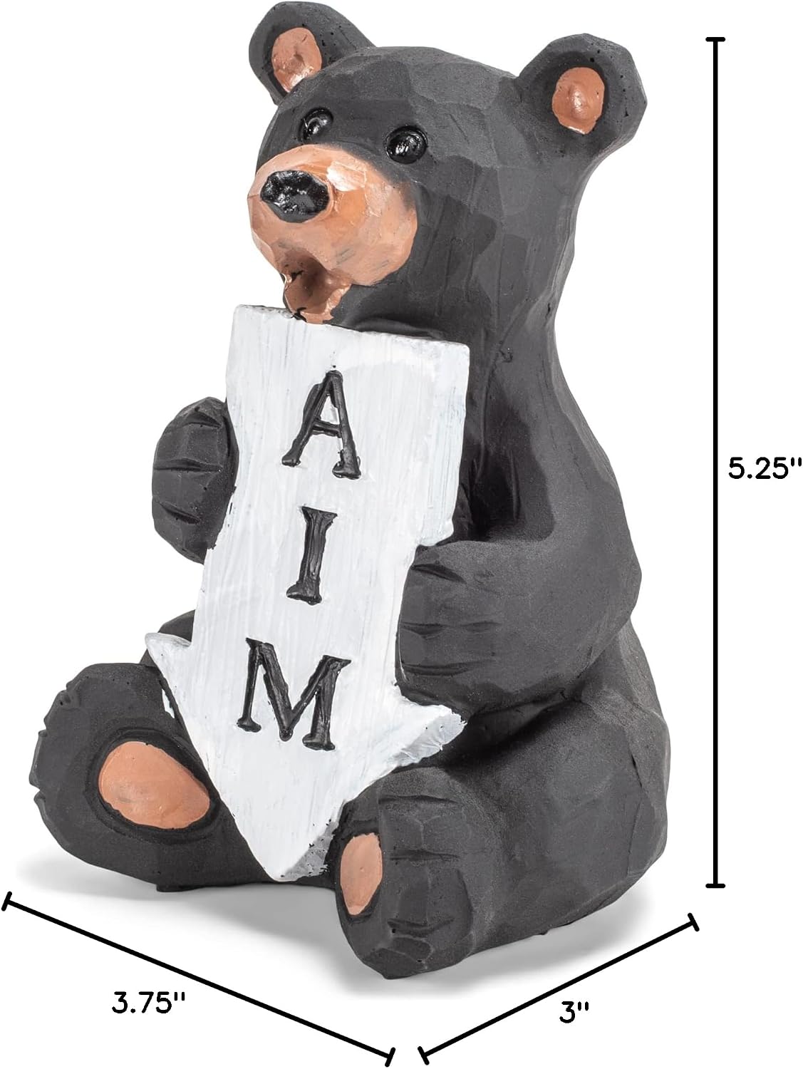 Black Bear Bathroom Decor Toilet Tank Topper Figurine - Aim image 3