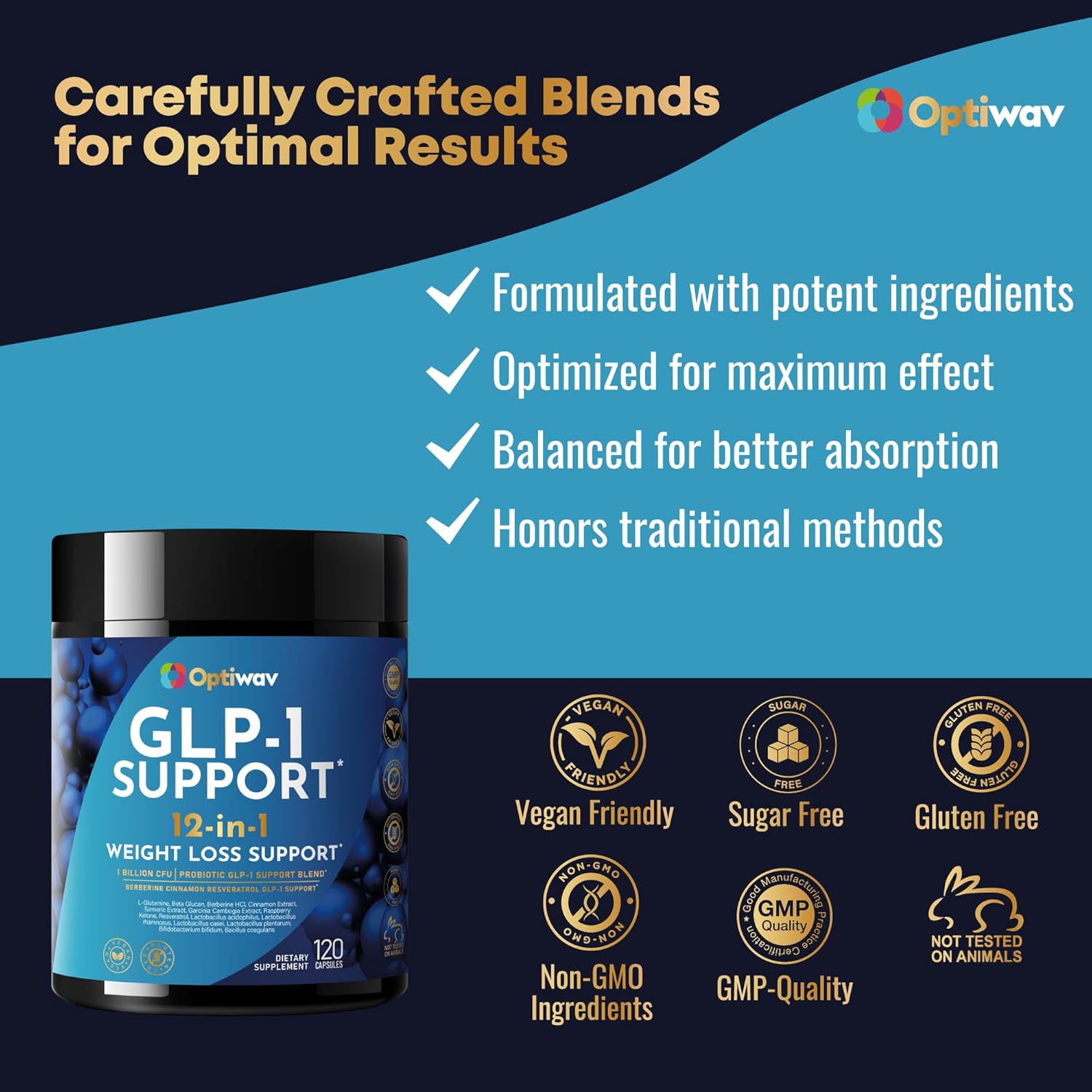 Glp-1 Support Probiotic Weight Loss Supplement - Natural Glp... 3 Glp-1 Support Probiotic Weight Loss Supplement - Natural Glp...