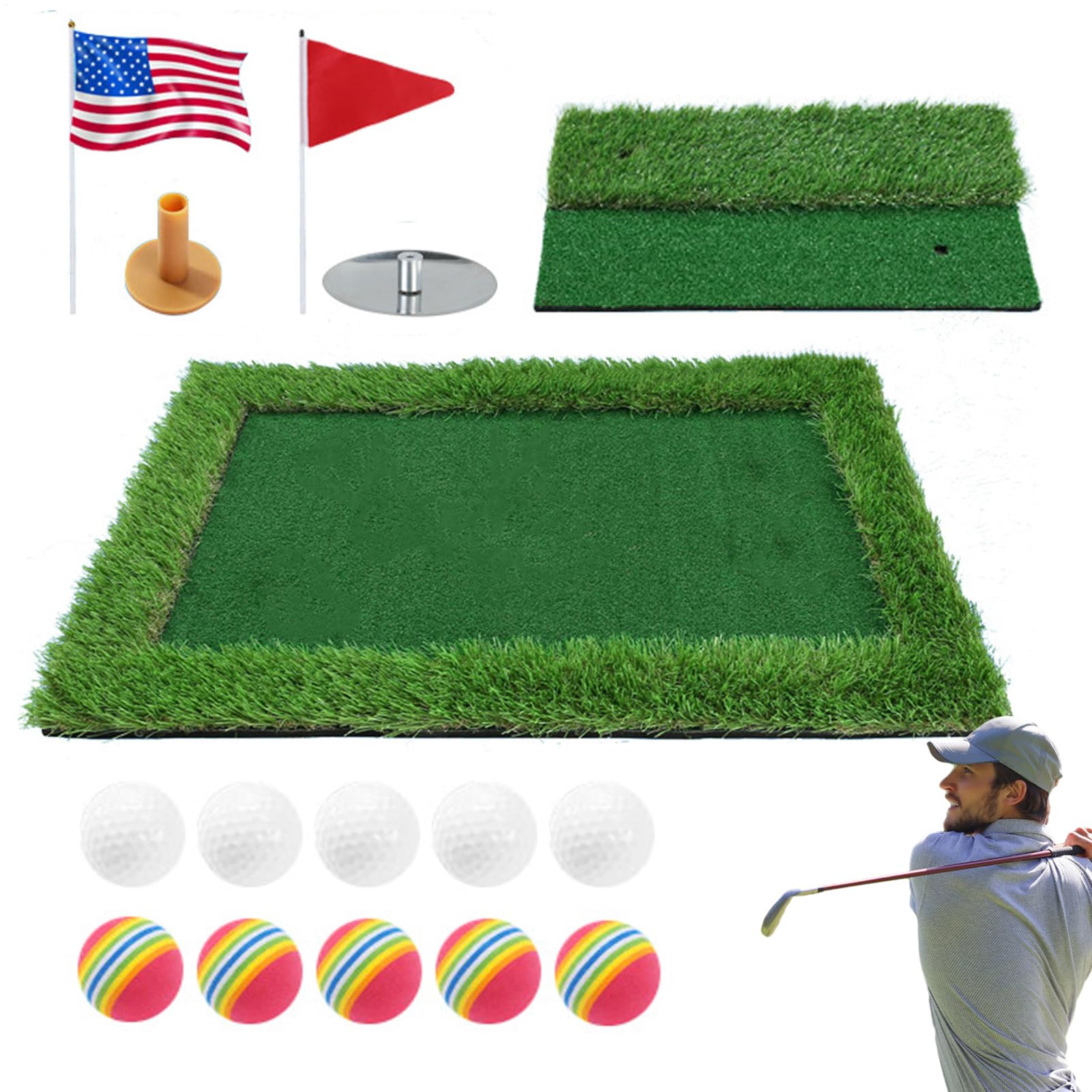 Jeu de golf pour piscine avec tapis d'entraînement - 8