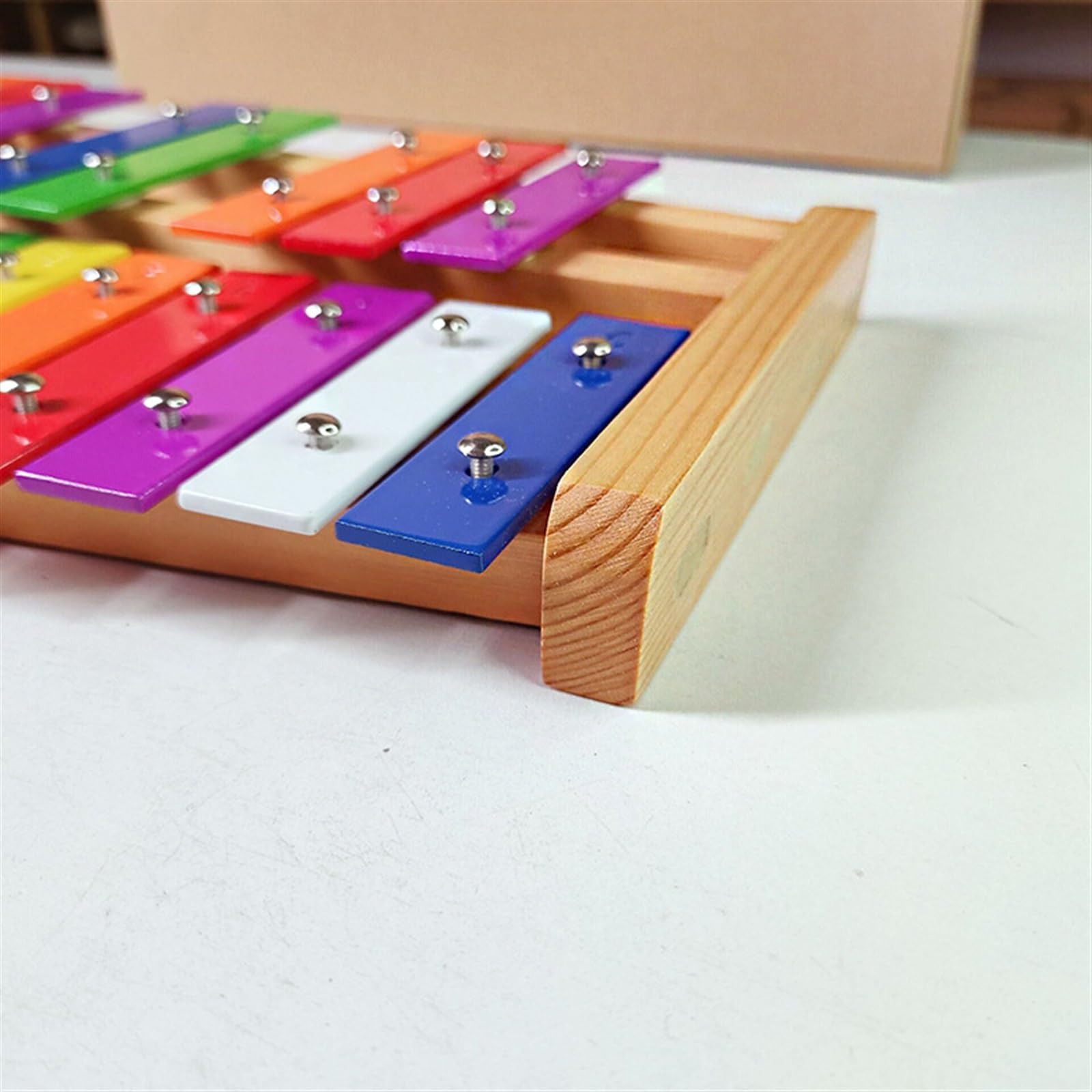 Glockenspiel Strumento a percussione xilofono glockenspiel con base in legno, piastra in alluminio a 20 note