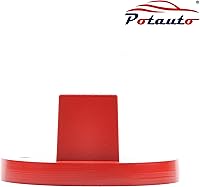 Vista 4 de POTAUTO Soporte para Adaptador de Gato Universal de Aluminio para BMW Mini Cooper, Rojo