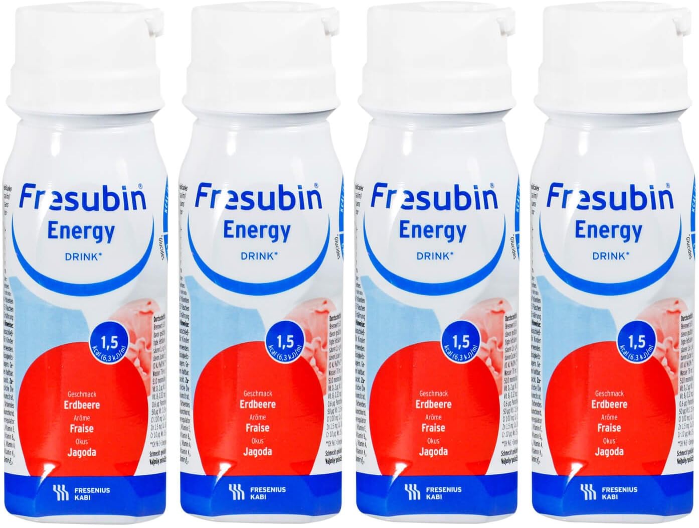 Fresubin ENERGY Drink Strawberry Drink bottle, 4X200 ml