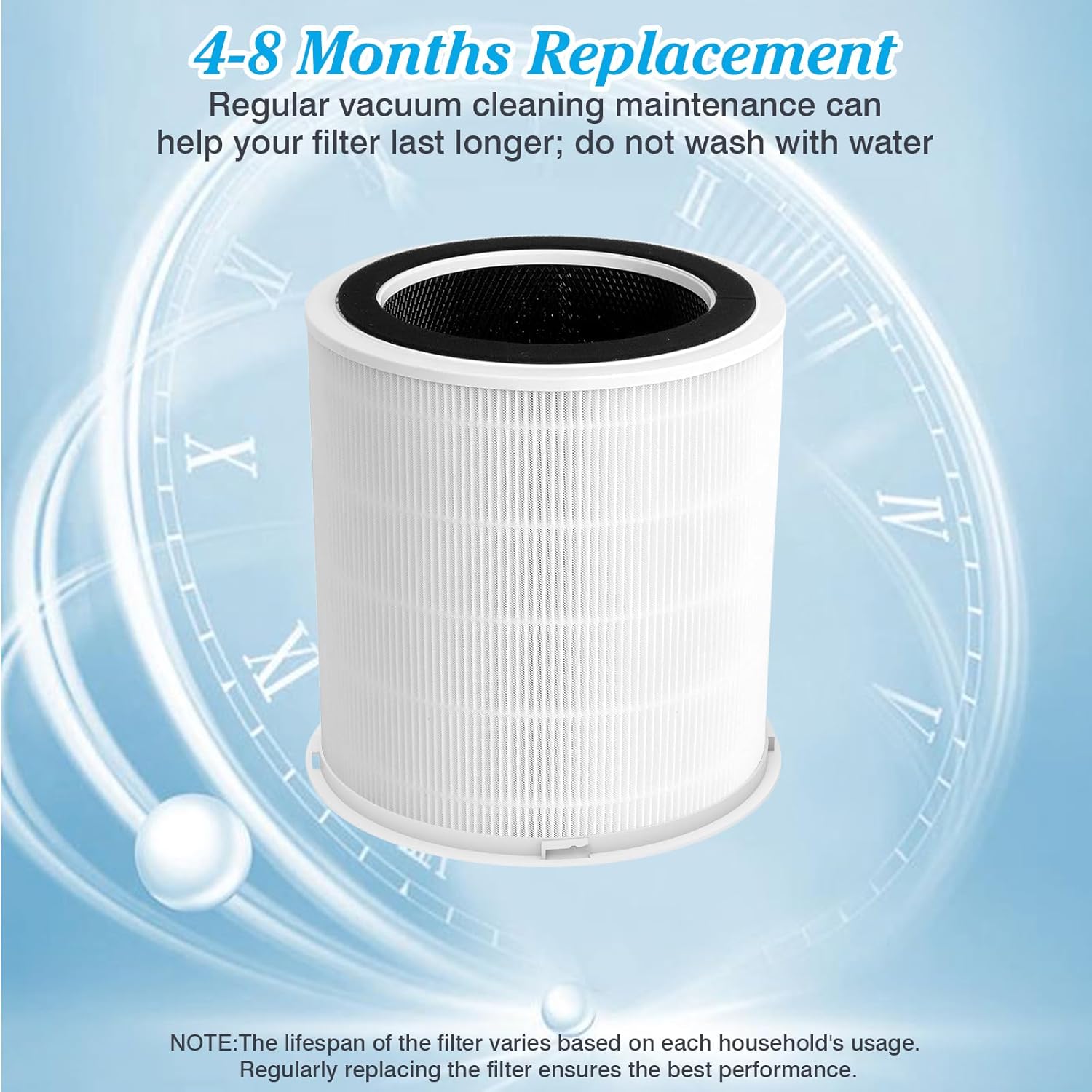Original H14 Replacement Filter Compatible with DAYETTE Air Purifier AP401 AP402, 4-in-1 H14 Grade True HEPA, High-Efficiency Activated Carbon - Image 8