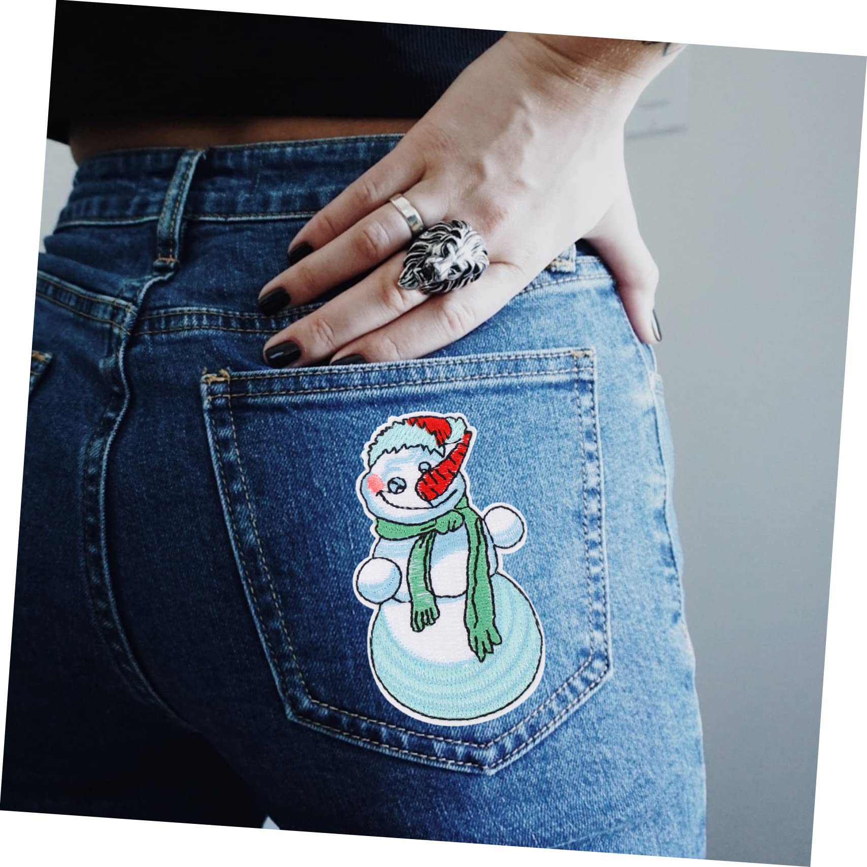 Lurrose 60pezzi Patch Termoadesivi Per Tessuti Di Toppe Per Decorazione e Riparazione Abbigliamento Applicazioni Per Jeans e Borse Facili Da Applicare e Personalizzare