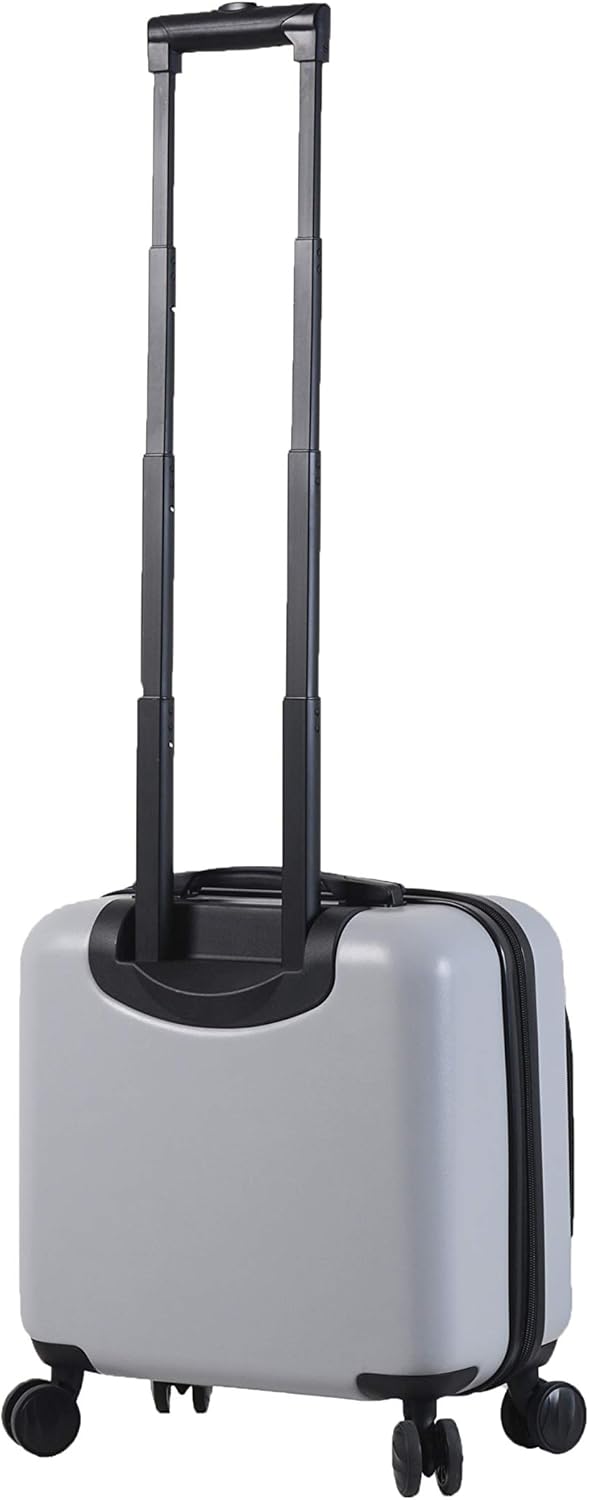 review Mia Toro Mio Calcare Italy Hardside Spinner 14 Inch Companion Bag, Charcoal, One Size