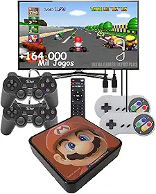 Ultra Video Game Retro + 164 Mil jogos + 4 Controles + Atualizado + Edição Especial