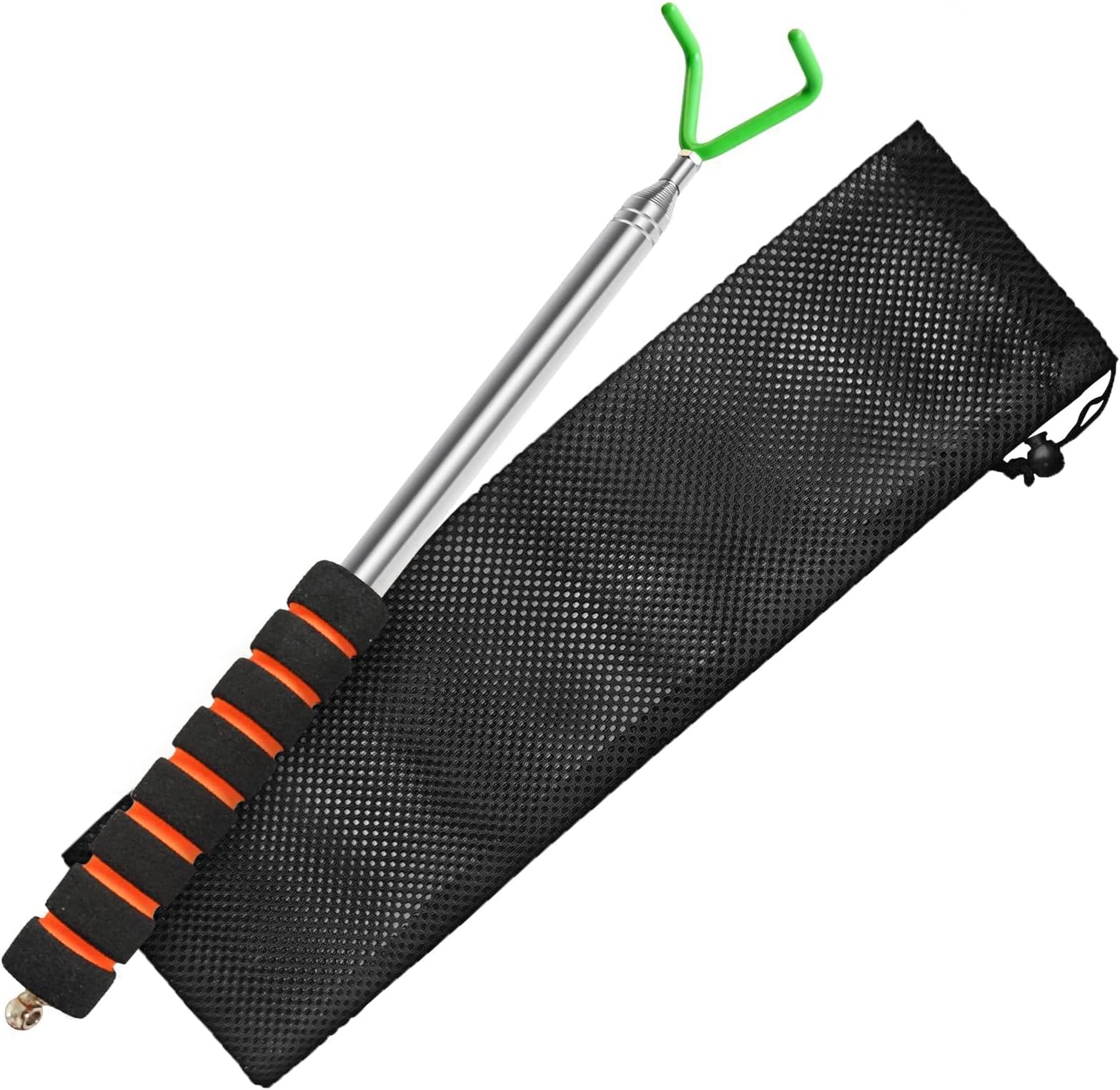 VOOADA Disc Golf Retriever, Multifunctional Telescopic Disc Golf Accessories Extends to 10 ft with Easy to Carry Bag, Disc Golf Starter Kits with Premium Accessories