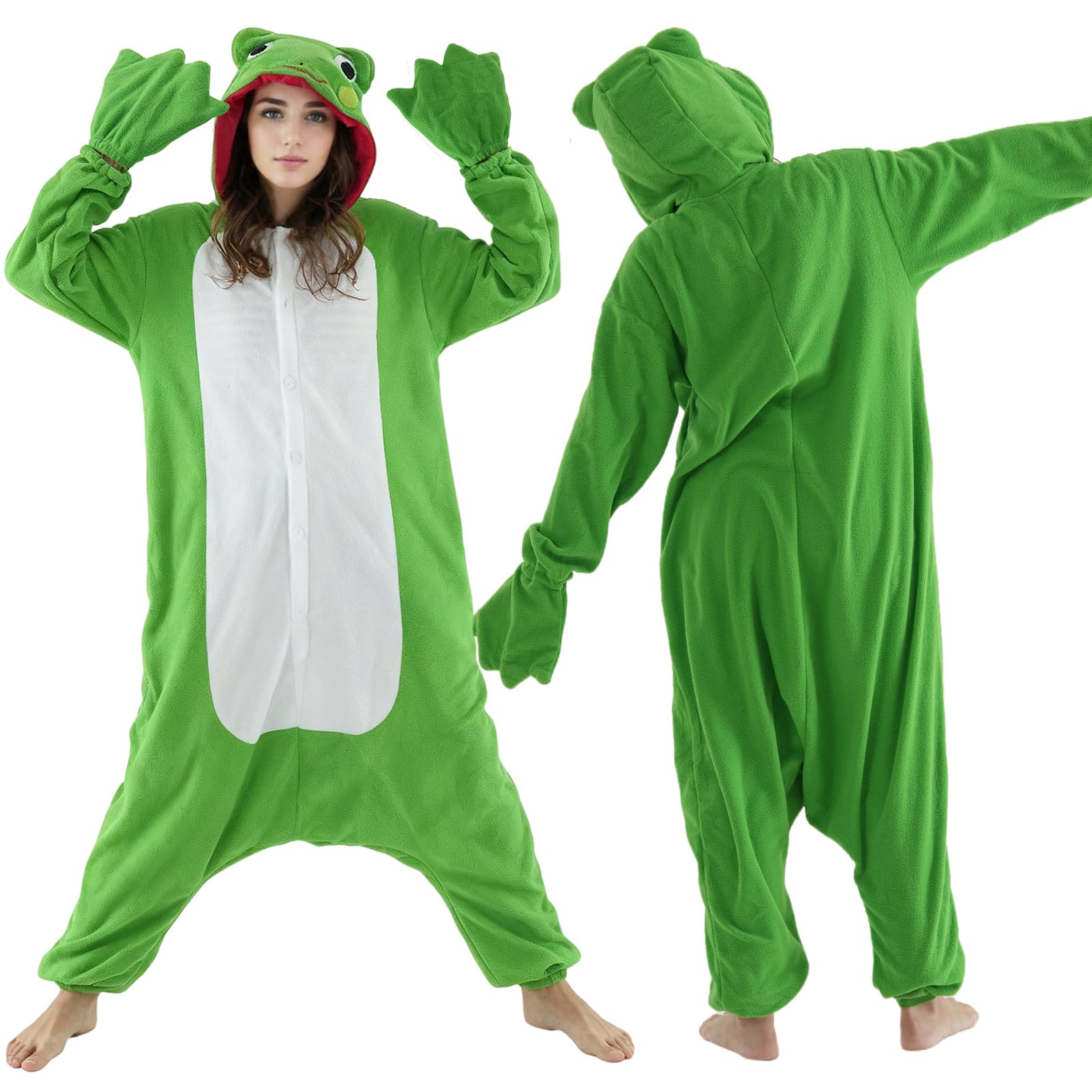 Pigiama Tuta Unisex Adulto Animale Onesie Cosplay Halloween Carnevale Costume Donna Pigiama Costume Animale Inverno