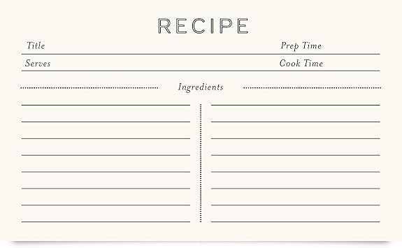 Jot & Mark Recipe Cards 3x5 Inches Blank Double Sided, 50 Count Modern | 3x5 Double-Sided Recipe Cards 50 Count | Thick Card Stock | Modern Minimal Design | Blank