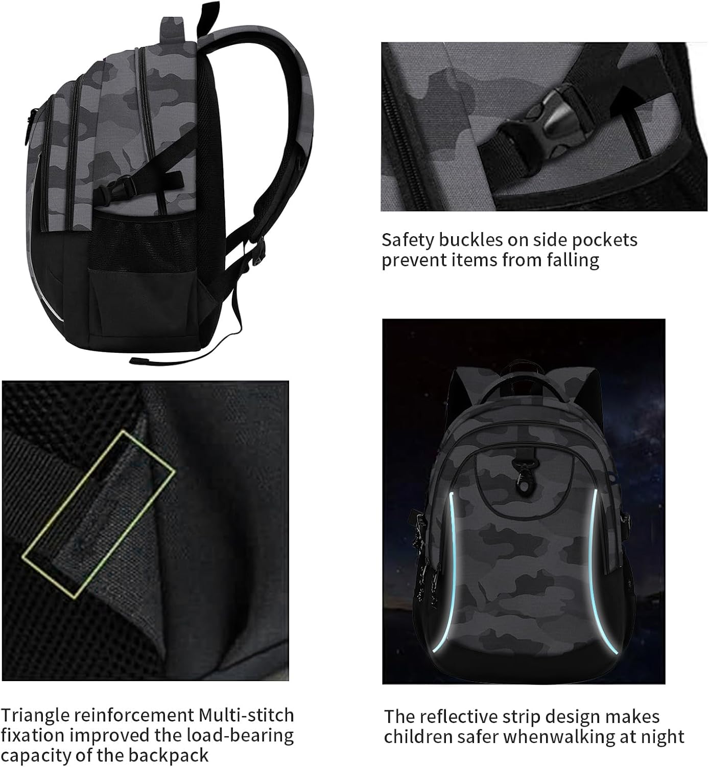 rickyh style School Backpack Travel Bag for Men & Women Lightweight College Back Pack with Laptop Compartmen (23SHENHUI) - Image 7