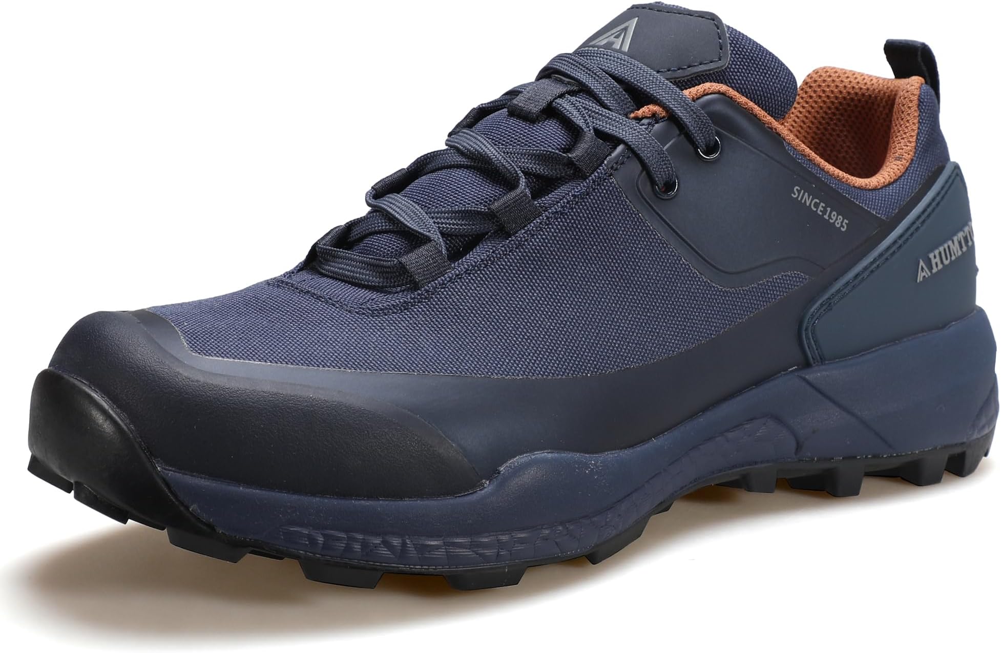 HumttoMen's Hiking Shoes - Waterproof Trekking Trail Footwear Lightweight Breathable Outdoor Work Sneakers