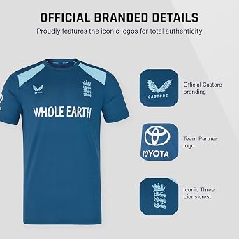 Castore England Cricket Men's Performance Short Sleeve Tee