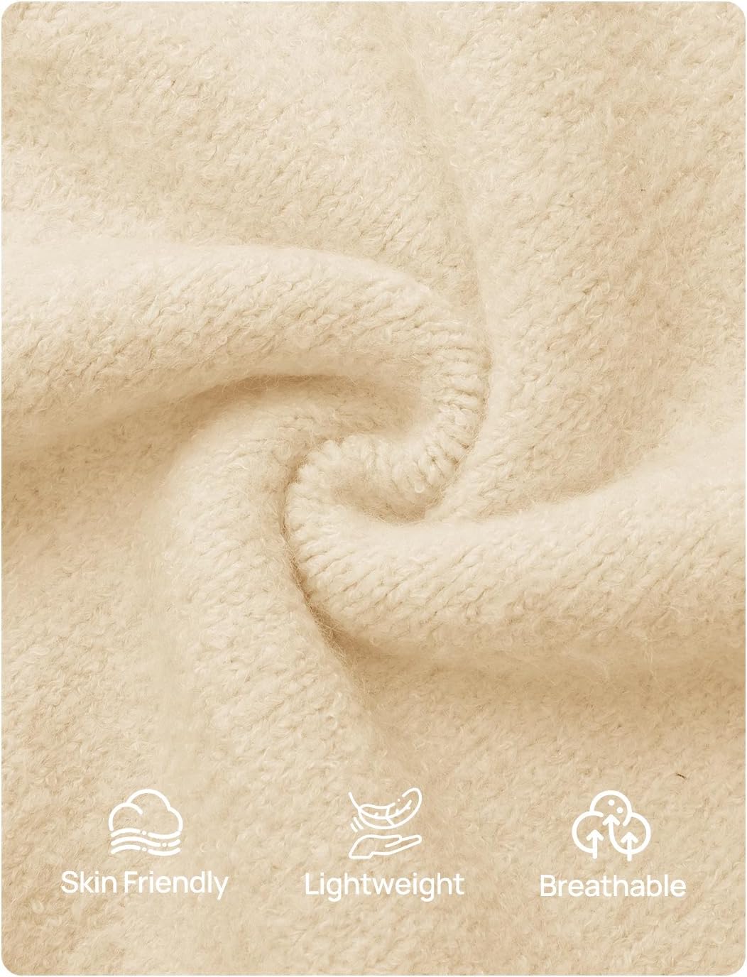 ZESICA Women's Turtleneck Sweaters Dressy Casual Oversized Long Sleeve Knitted Chunky Pullover Sweater Jumper Tops - Image 7